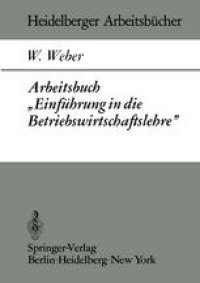 cover of the book Arbeitsbuch „Einführung in die Betriebswirtschaftslehre”