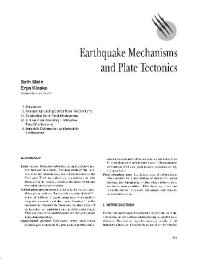 cover of the book Solid earth geophysics 731-742 Earthquake Mechanisms and Plate Tectonics