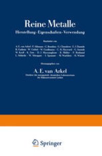 cover of the book Reine Metalle: Herstellung · Eigenschaften · Verwendung