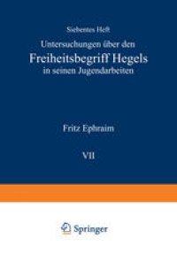 cover of the book Untersuchungen über den Freiheitsbegriff Hegels in Seinen Jugendarbeiten