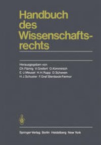 cover of the book Handbuch des Wissenschaftsrechts