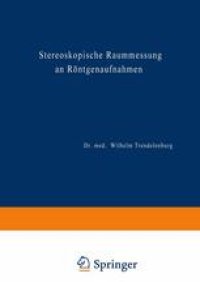 cover of the book Stereoskopische Raummessung an Röntgenaufnahmen