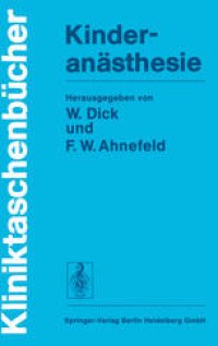 cover of the book Kinderanästhesie