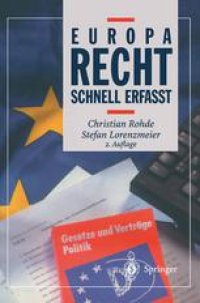 cover of the book Europarecht: Schnell erfaßt