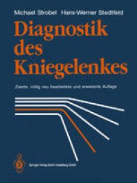 cover of the book Diagnostik des Kniegelenkes