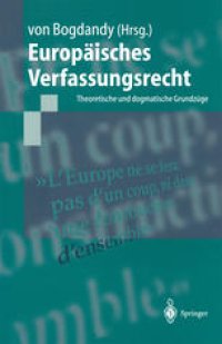 cover of the book Europäisches Verfassungsrecht: Theoretische und dogmatische Grundzüge