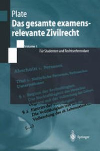 cover of the book Das gesamte examensrelevante Zivilrecht: Für Studenten und Rechtsreferendare