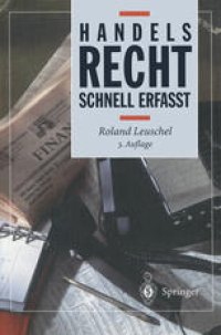 cover of the book Handelsrecht: Schnell erfaßt