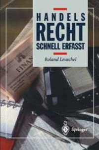 cover of the book Handelsrecht: Schnell erfaßt