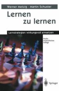 cover of the book Lernen zu lernen: Lernstrategien wirkungsvoll einsetzen