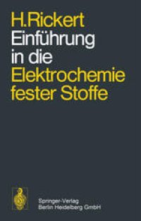 cover of the book Einführung in die Elektrochemie fester Stoffe