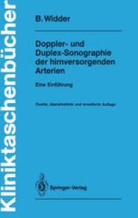 cover of the book Doppler- und Duplex-Sonographie der hirnversorgenden Arterien: Eine Einführung