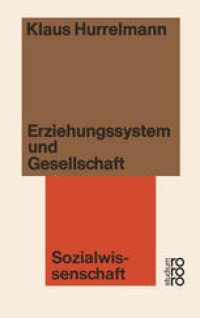 cover of the book Erziehungssystem und Gesellschaft