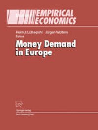 cover of the book Money Demand in Europe