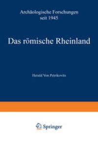 cover of the book Das römische Rheinland Archäologische Forschungen seit 1945