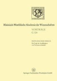 cover of the book Die Frage der Straffähigkeit von Personenverbänden: 364. Sitzung am 17. März 1993 in Düsseldorf