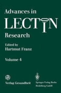 cover of the book Advances in Lectin Research: Volume 4