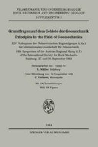 cover of the book Grundfragen auf dem Gebiete der Geomechanik / Principles in the Field of Geomechanics: XIV. Kolloquium der Österreichischen Regionalgruppe (i. Gr.) der Internationalen Gesellschaft für Felsmechanik / 14th Symposium of the Austrian Regional Group (i. f.) o