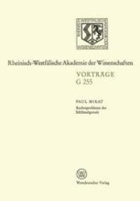 cover of the book Rechtsprobleme der Schlüsselgewalt: 229. Sitzung am 15. März 1978 in Düsseldorf