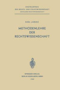 cover of the book Methodenlehre der Rechtswissenschaft