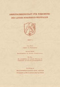 cover of the book Aufgaben der Eisenforschung. Entwicklungslinien des deutschen Eisenhüttenwesens. Die wirtschaftliche und technische Bedeutung der Leichtmetalle und ihre Entwicklungsmöglichkeiten