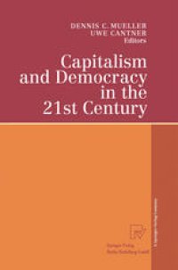 cover of the book Capitalism and Democracy in the 21st Century: Proceedings of the International Joseph A. Schumpeter Society Conference, Vienna 1998 “Capitalism and Socialism in the 21st Century”