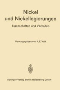 cover of the book Nickel und Nickellegierungen: Eigenschaften und Verhalten