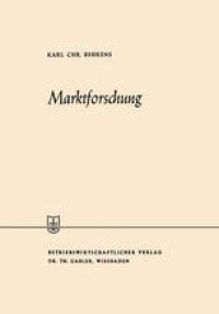 cover of the book Marktforschung