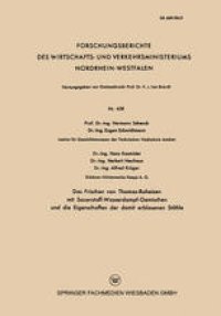 cover of the book Das Frischen von Thomas-Roheisen mit Sauerstoff-Wasserdampf-Gemischen und die Eigenschaften der damit erblasenen Stähle