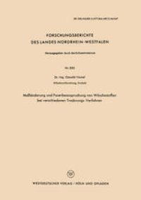 cover of the book Maßänderung und Faserbeanspruchung von Wäschestoffen bei verschiedenen Trocknungs-Verfahren