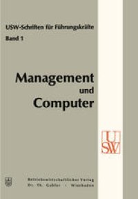 cover of the book Management und Computer