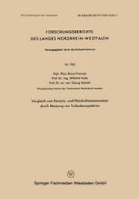 cover of the book Vergleich von Korona- und Hitzdrahtanemometer durch Messung von Turbulenzspektren