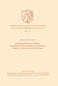 cover of the book Langfristige Planung und Aufgaben der Atlantischen Zusammenarbeit auf verschiedenen Gebieten in Naturwissenschaft und Technik