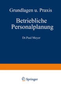 cover of the book Betriebliche Personalplanung: Grundlagen und Praxis