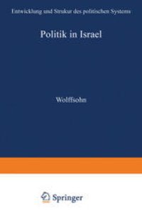 cover of the book Politik in Israel: Entwicklung und Struktur des politischen Systems