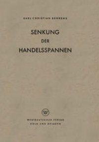 cover of the book Senkung der Handelsspannen