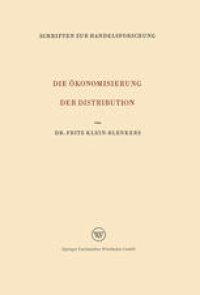 cover of the book Die Ökonomisierung der Distribution