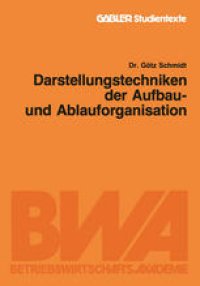 cover of the book Darstellungstechniken der Aufbau- und Ablauforganisation