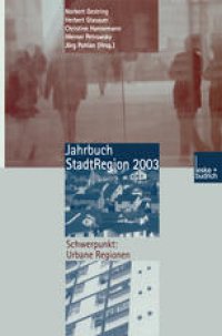 cover of the book Jahrbuch StadtRegion 2003: Schwerpunkt: Urbane Regionen