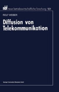 cover of the book Diffusion von Telekommunikation: Problem der kritischen Masse