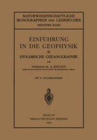 cover of the book Einführung in die Geophysik: III Dynamische Ozeanographie