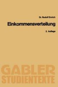 cover of the book Theorie der Einkommensverteilung