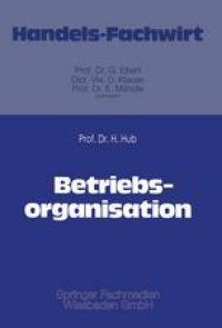 cover of the book Betriebsorganisation