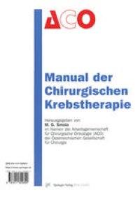 cover of the book Manual der Chirurgischen Krebstherapie