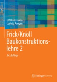 cover of the book Frick/Knöll Baukonstruktionslehre 2