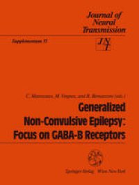 cover of the book Generalized Non-Convulsive Epilepsy: Focus on GABA-B Receptors