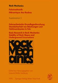 cover of the book Felsmechanische Grundlagenforschung Standsicherheit von Böschungen und Hohlraumbauten in Fels / Basic Research in Rock Mechanics Stability of Rock Slopes and Underground Excavations: Vorträge des 21. Geomechanik-Kolloquiums der Österreichischen Gesellscha