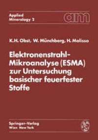 cover of the book Elektronenstrahl-Mikroanalyse (ESMA) zur Untersuchung basischer feuerfester Stoffe