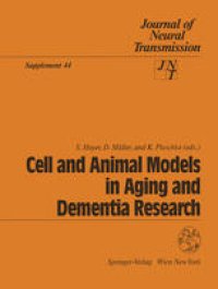 cover of the book Cell and Animal Models in Aging and Dementia Research