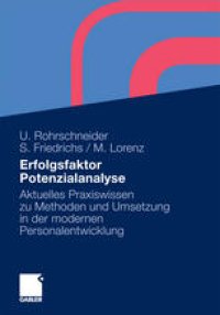 cover of the book Erfolgsfaktor Potenzialanalyse: Aktuelles Praxiswissen zu Methoden und Umsetzung in der modernen Personalentwicklung